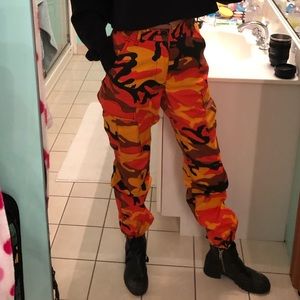 Orange Camo Pants